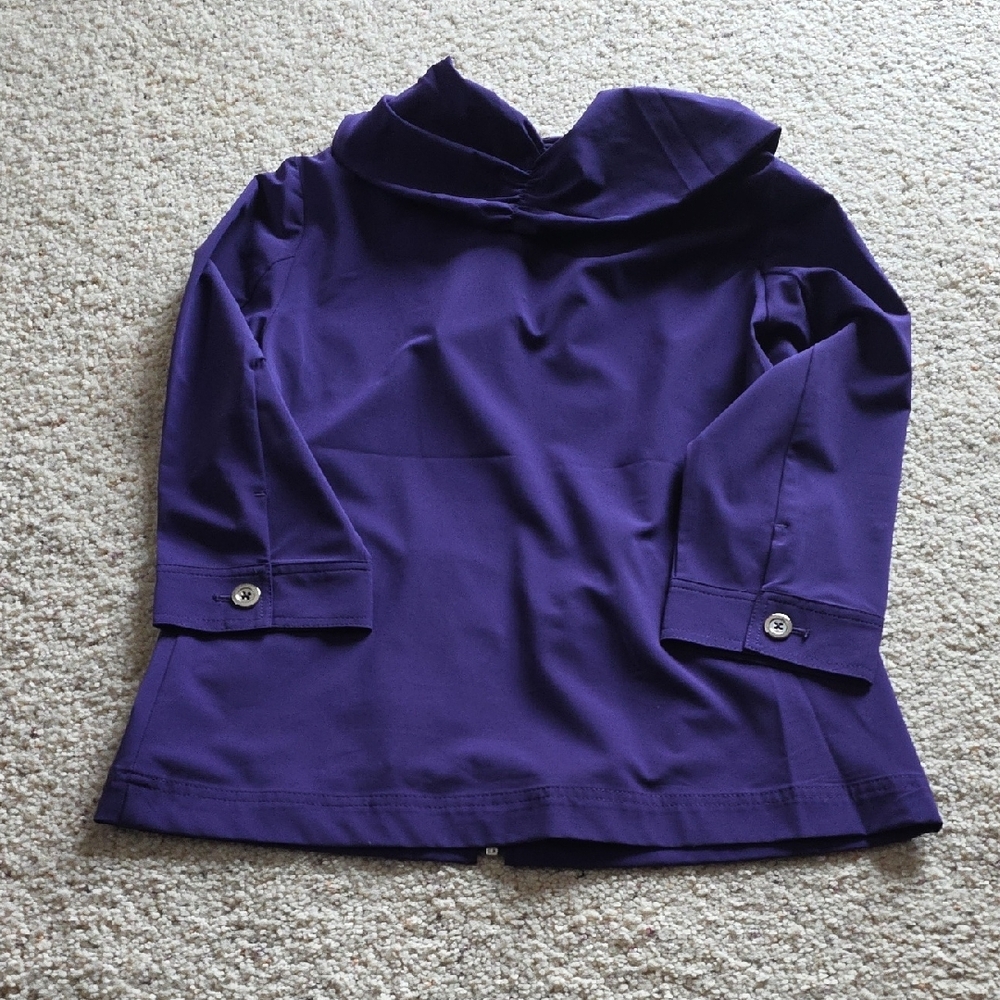 Women’s Purple Zip-Front Jacket - Picture 8 of 8